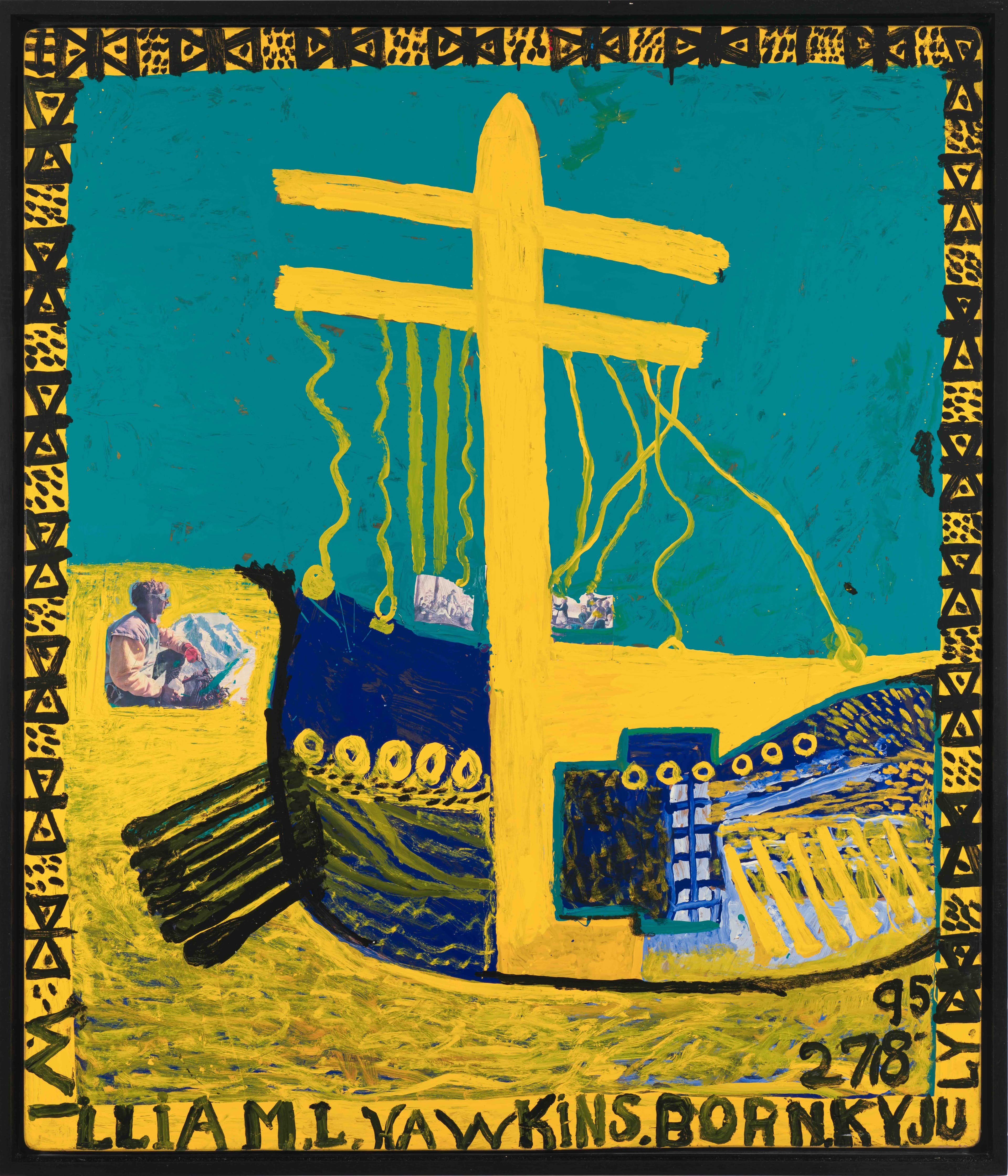 Ship with Yellow Mast