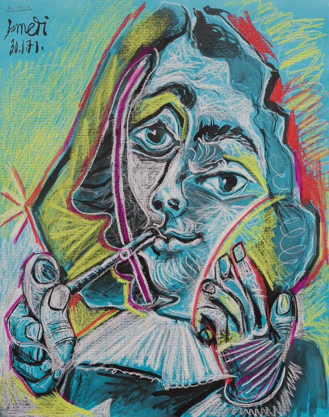 Tête d'homme à la pipe
